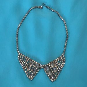 Vintage 1950s Rhinestone 15” Choker Necklace